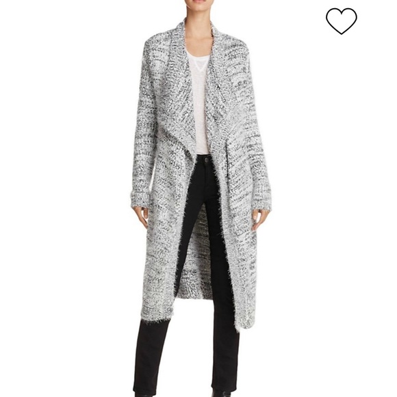 BB Dakota Womens Ayala Marled Eyelash Fuzzy Sweater Cardigan